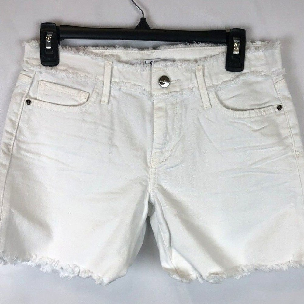 Sam Edelman Womens The Derby Bermuda Shorts White Size 0/25